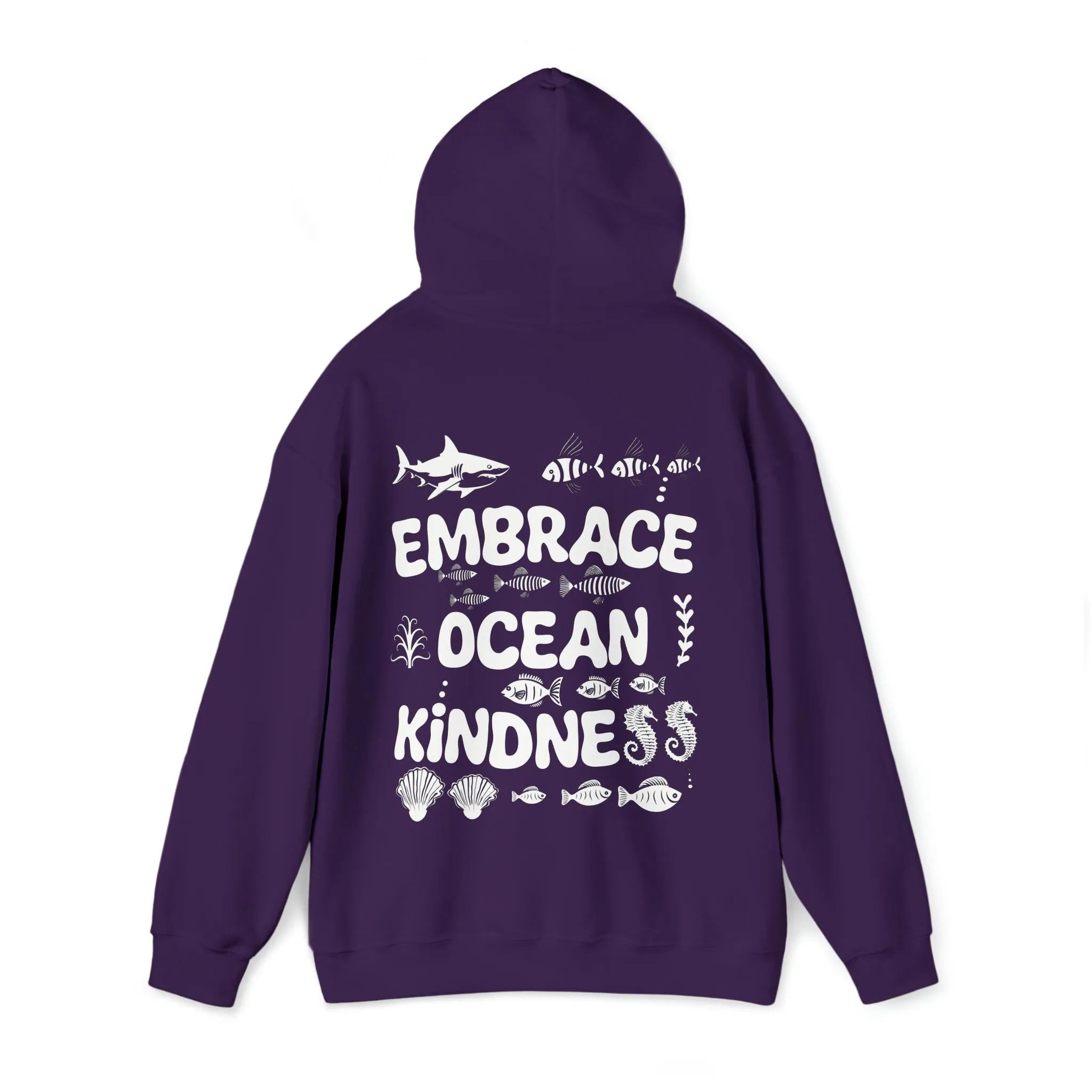 Embrace Ocean Kindness Hoodie, Save the Ocean Hoodie, Marine Life Hoodie, Ocean Life Hoodie, Protect Our Ocean Hoodie, Aesthetic Hoodie