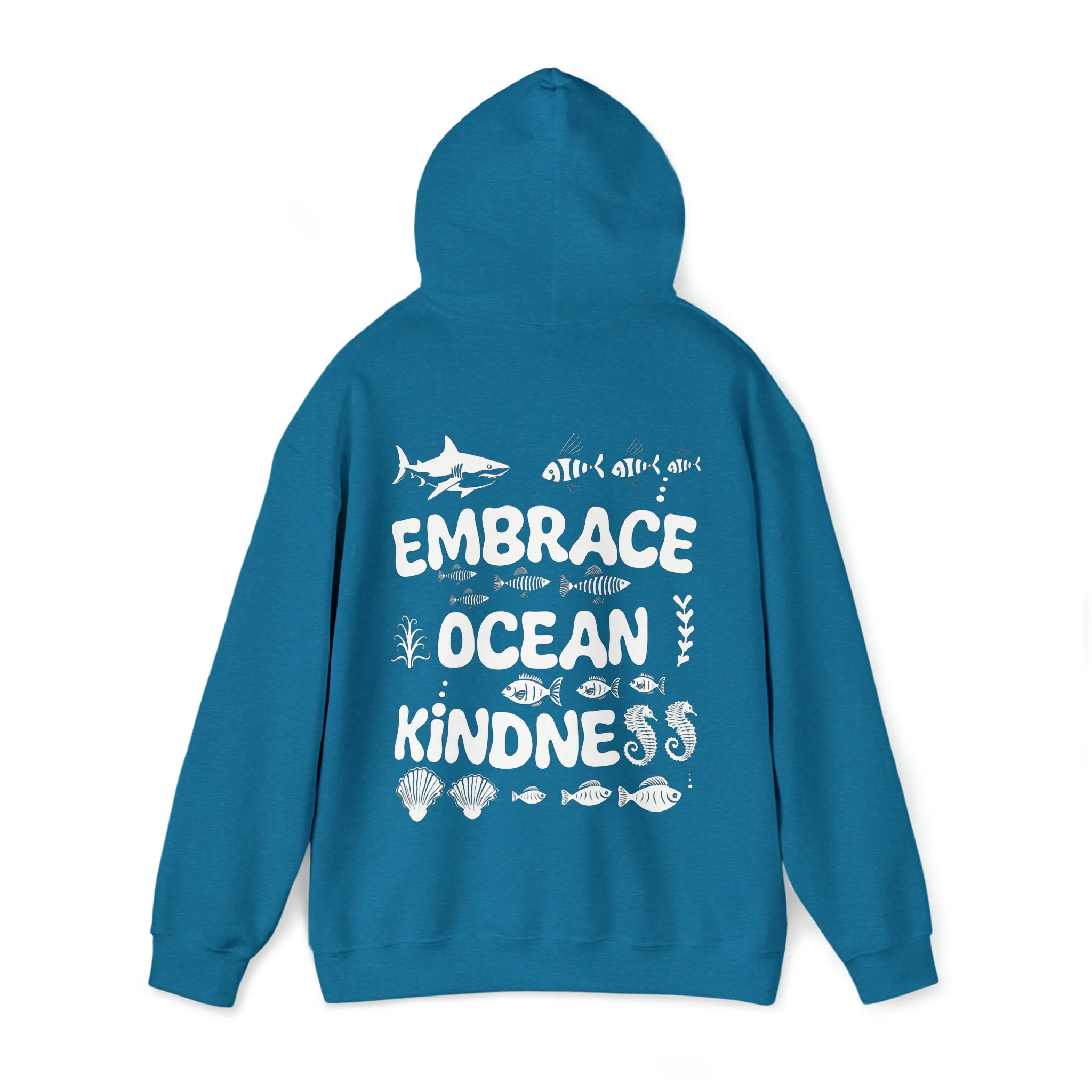 Embrace Ocean Kindness Hoodie, Save the Ocean Hoodie, Marine Life Hoodie, Ocean Life Hoodie, Protect Our Ocean Hoodie, Aesthetic Hoodie