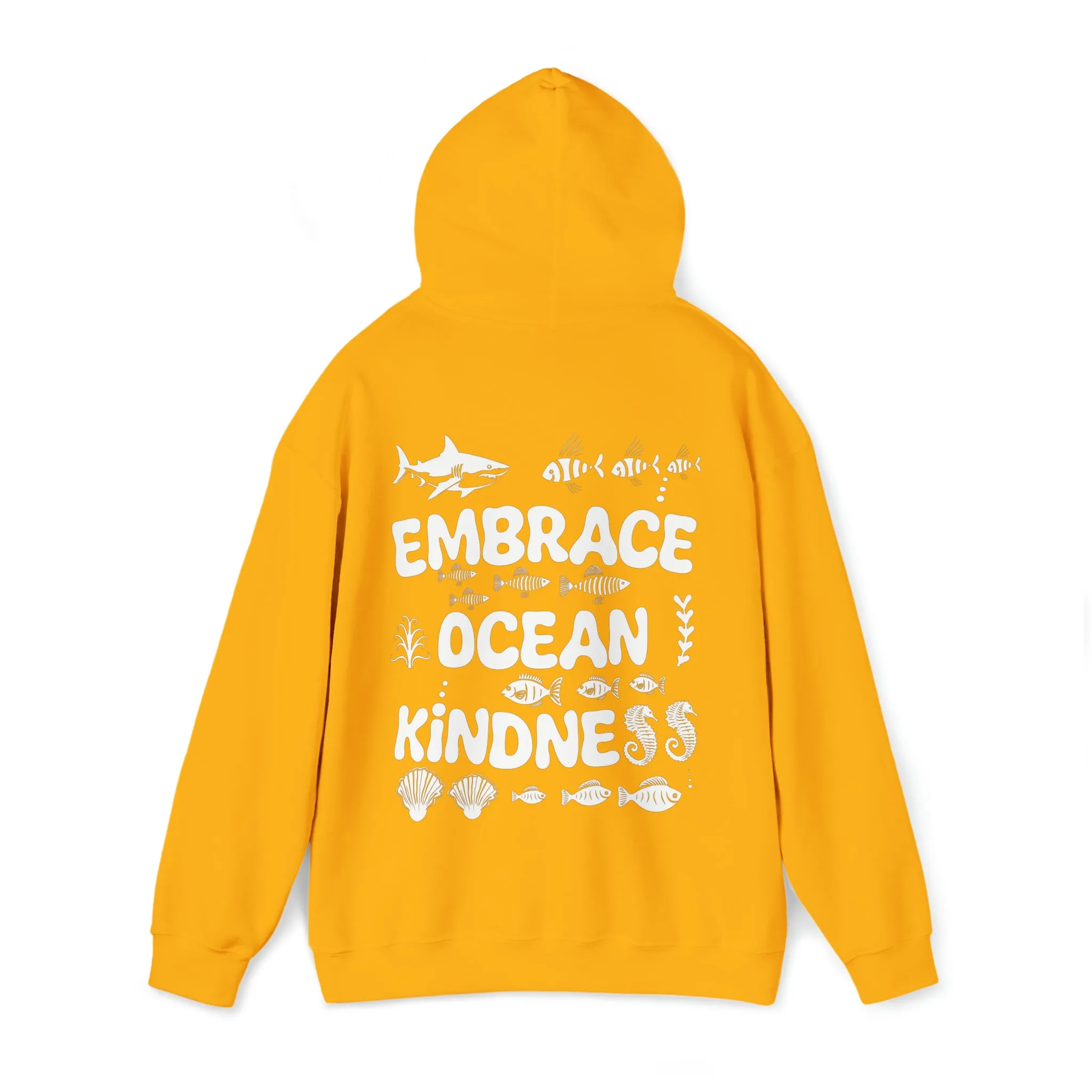 Embrace Ocean Kindness Hoodie, Save the Ocean Hoodie, Marine Life Hoodie, Ocean Life Hoodie, Protect Our Ocean Hoodie, Aesthetic Hoodie