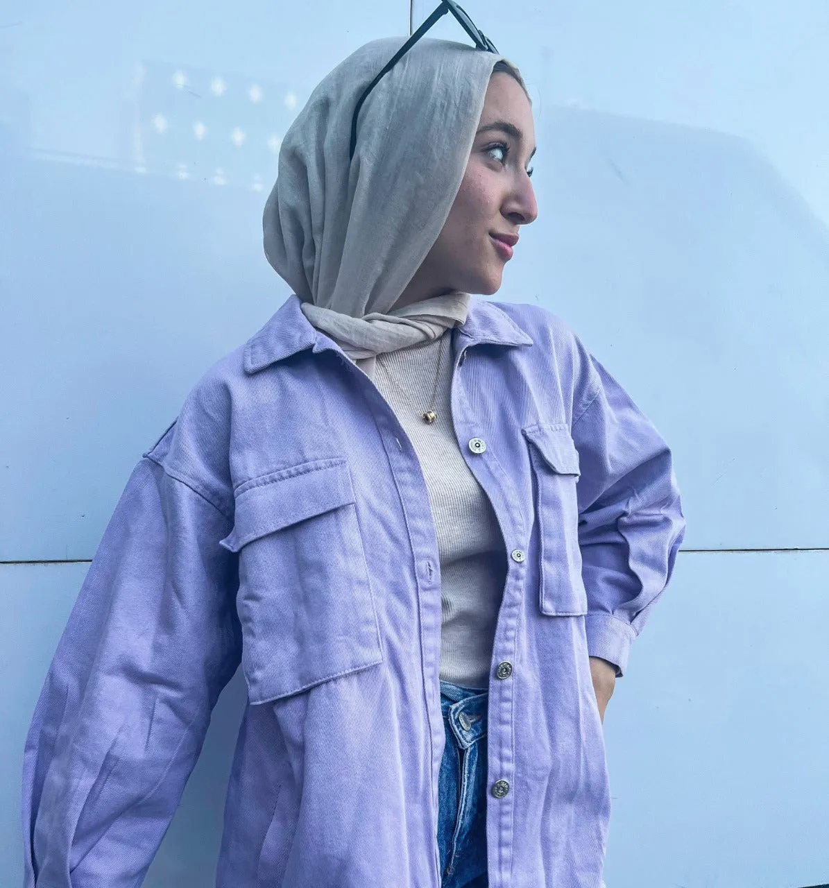 Everyday Shacket Lilac