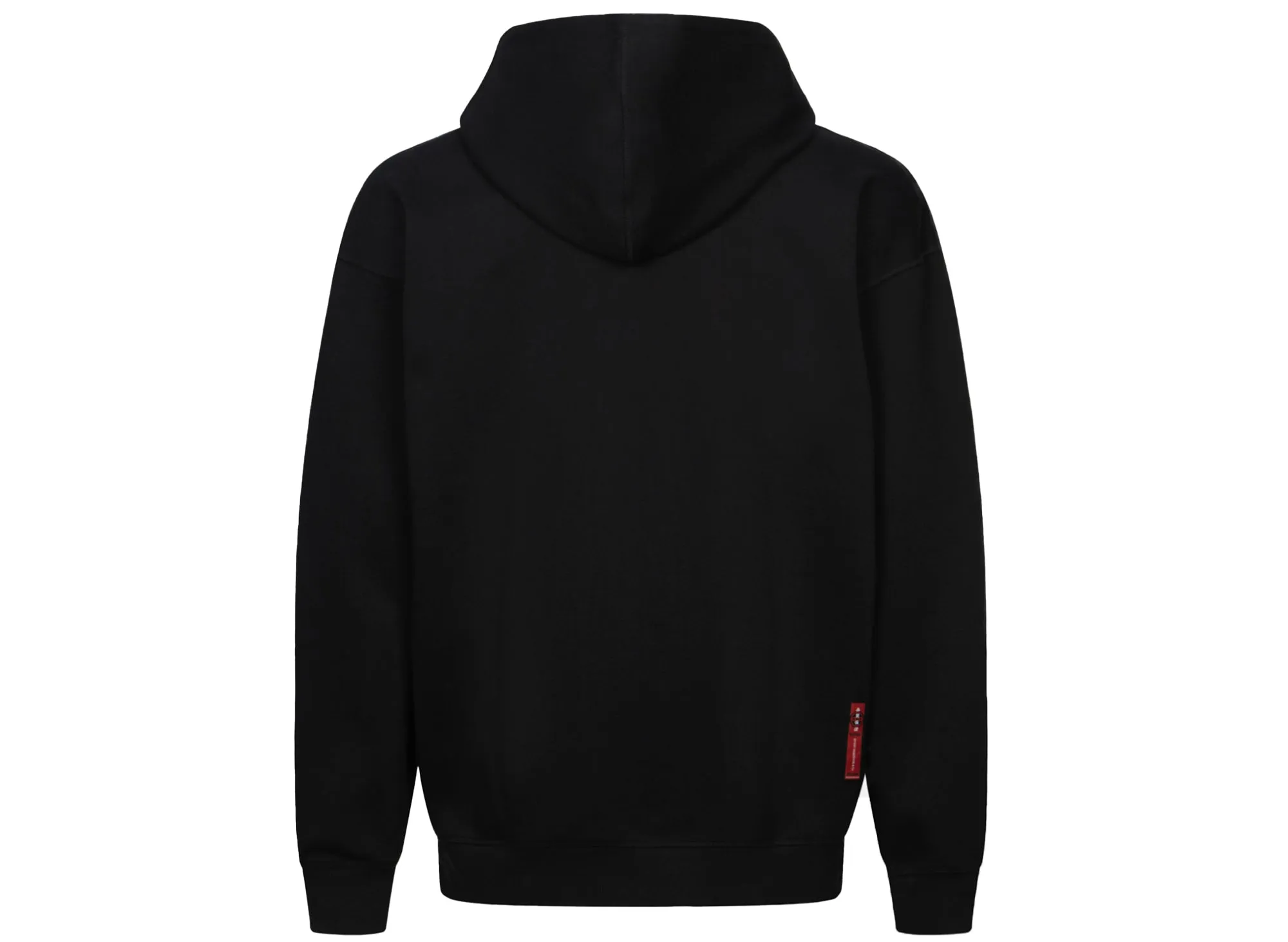 Evisu Deer & Treasure Pattern Seagull Print Loose Fit Hoodie in Black