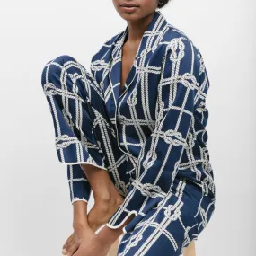 Fable & Eve - Spitalfields Print PJ Set - Navy