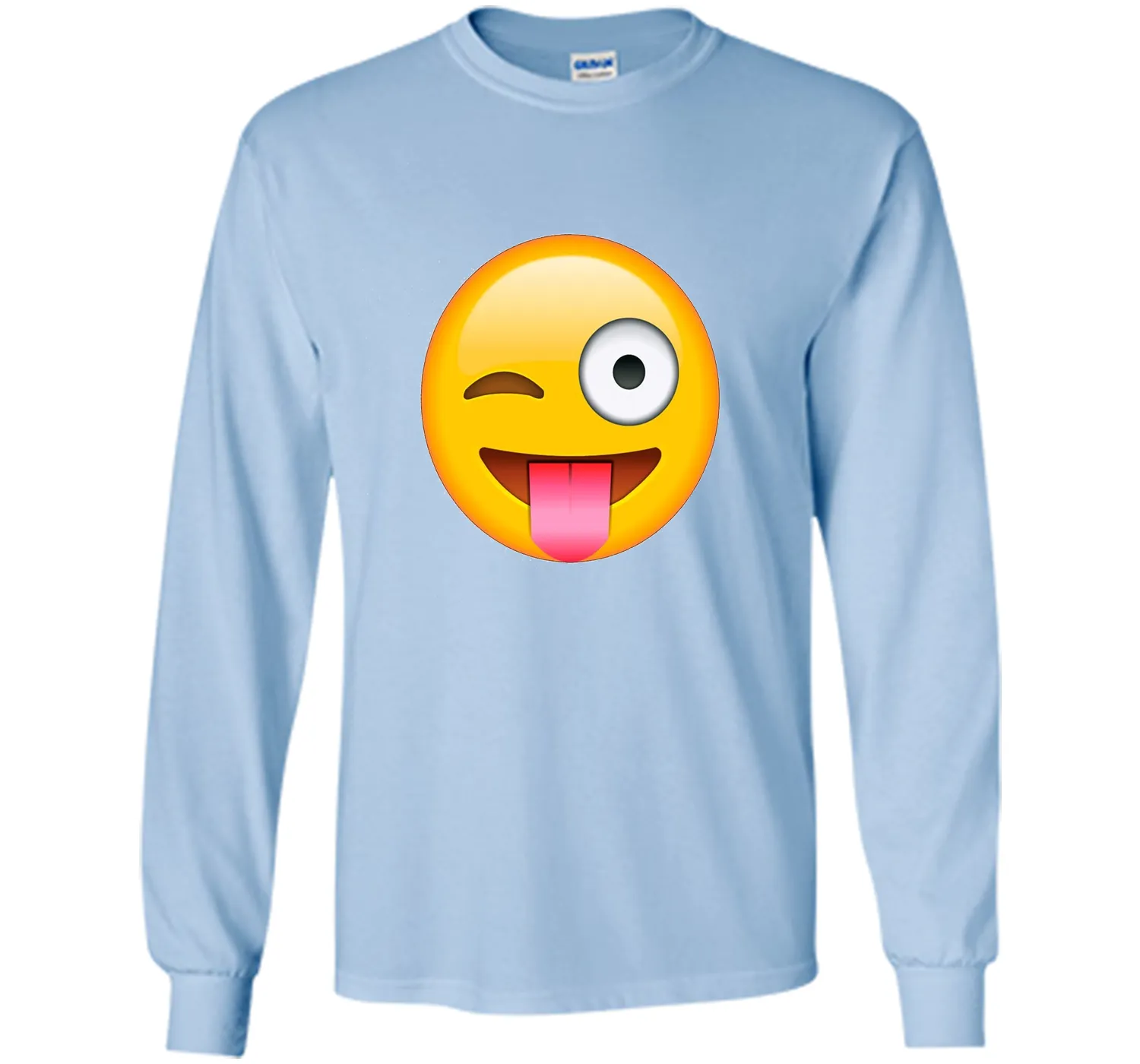 Face Emoticon Tongue Out Emoji with Winking Eye T-shirt