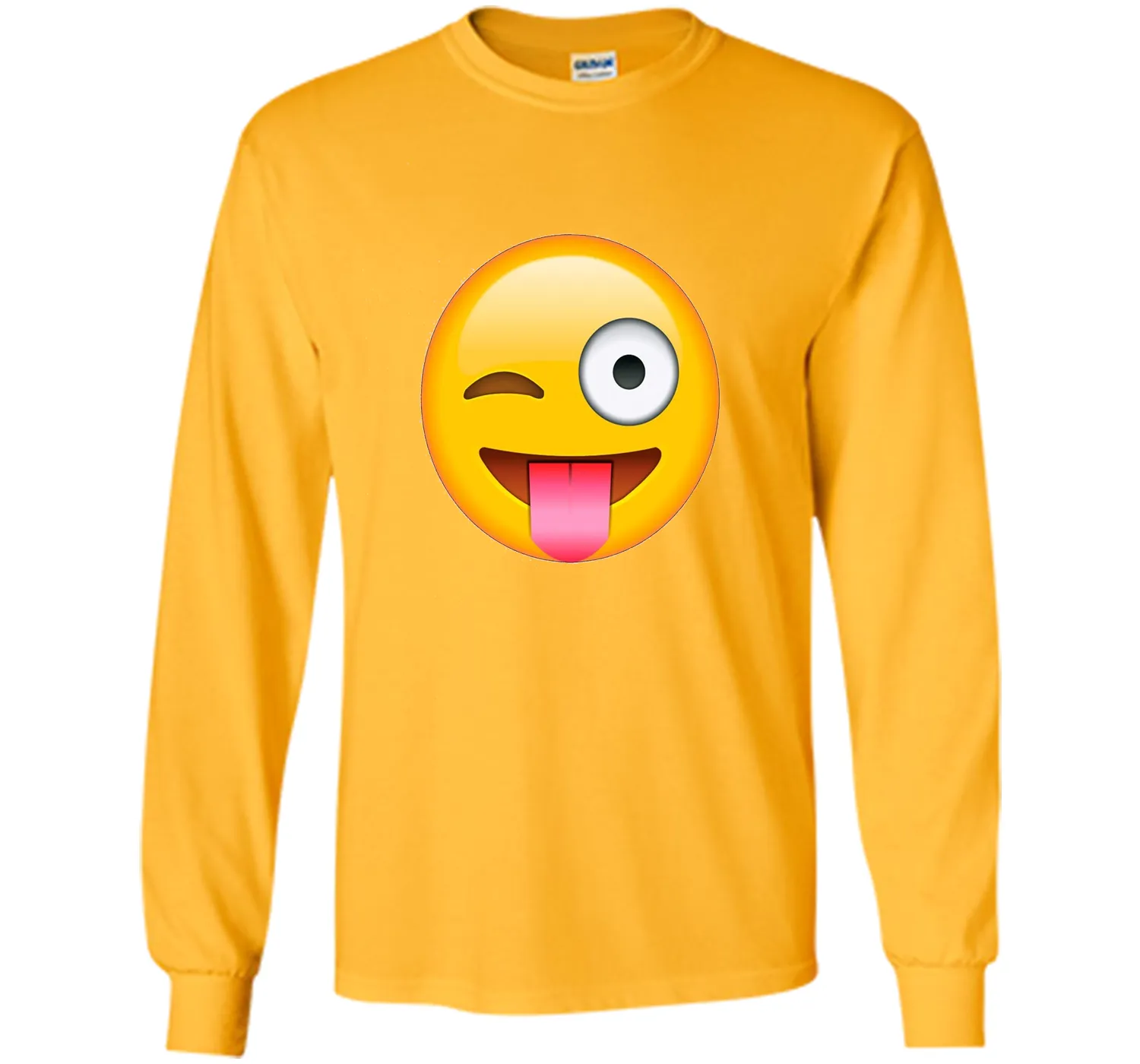 Face Emoticon Tongue Out Emoji with Winking Eye T-shirt