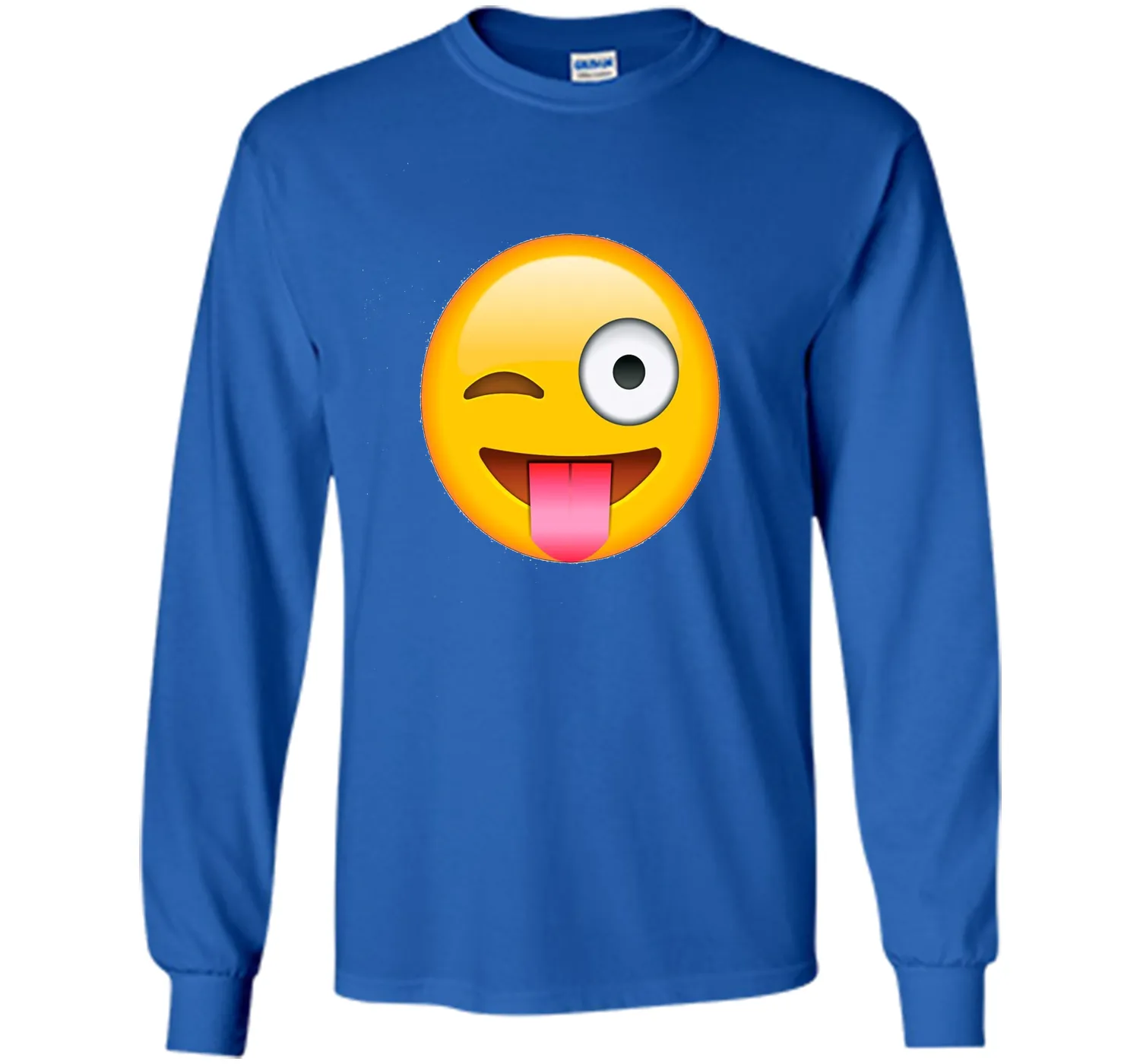 Face Emoticon Tongue Out Emoji with Winking Eye T-shirt