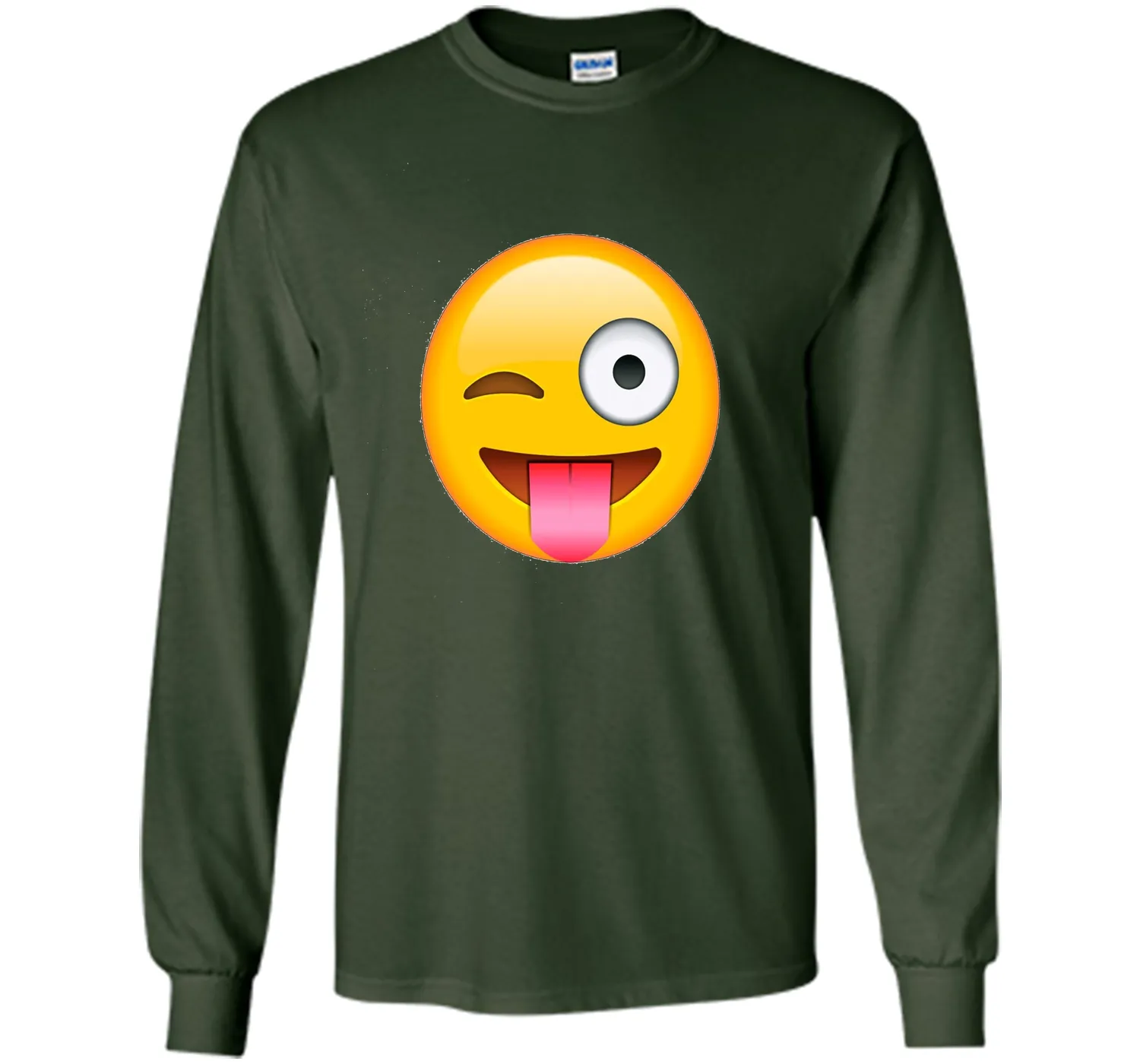 Face Emoticon Tongue Out Emoji with Winking Eye T-shirt