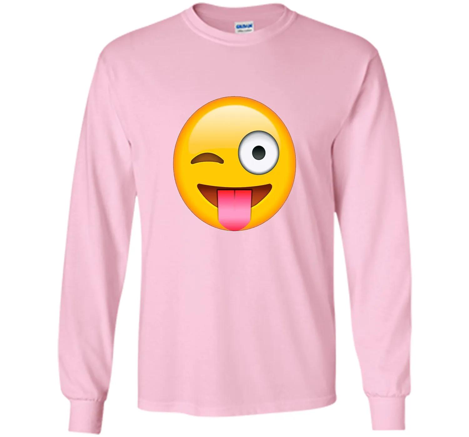 Face Emoticon Tongue Out Emoji with Winking Eye T-shirt
