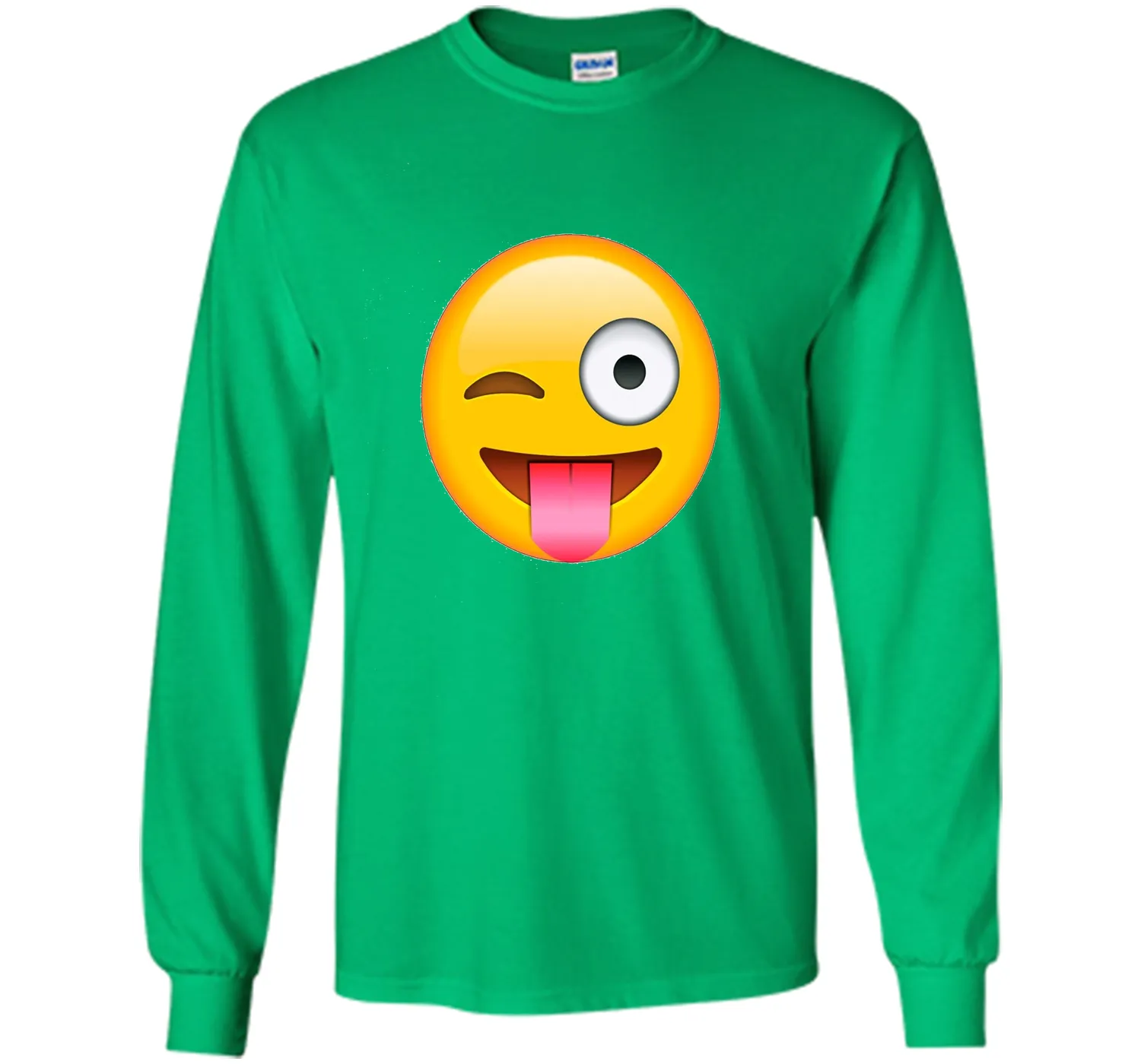 Face Emoticon Tongue Out Emoji with Winking Eye T-shirt