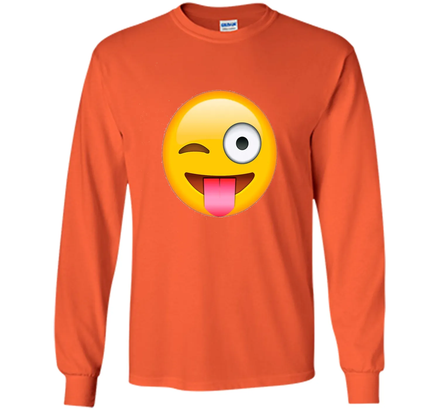 Face Emoticon Tongue Out Emoji with Winking Eye T-shirt