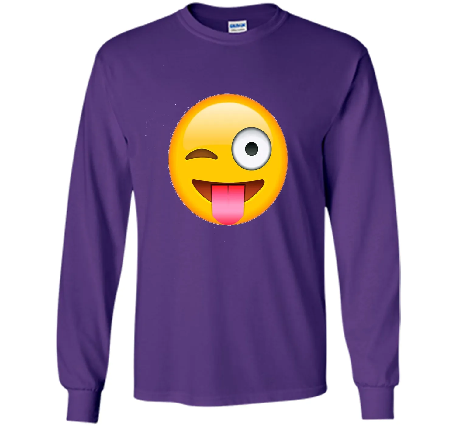 Face Emoticon Tongue Out Emoji with Winking Eye T-shirt