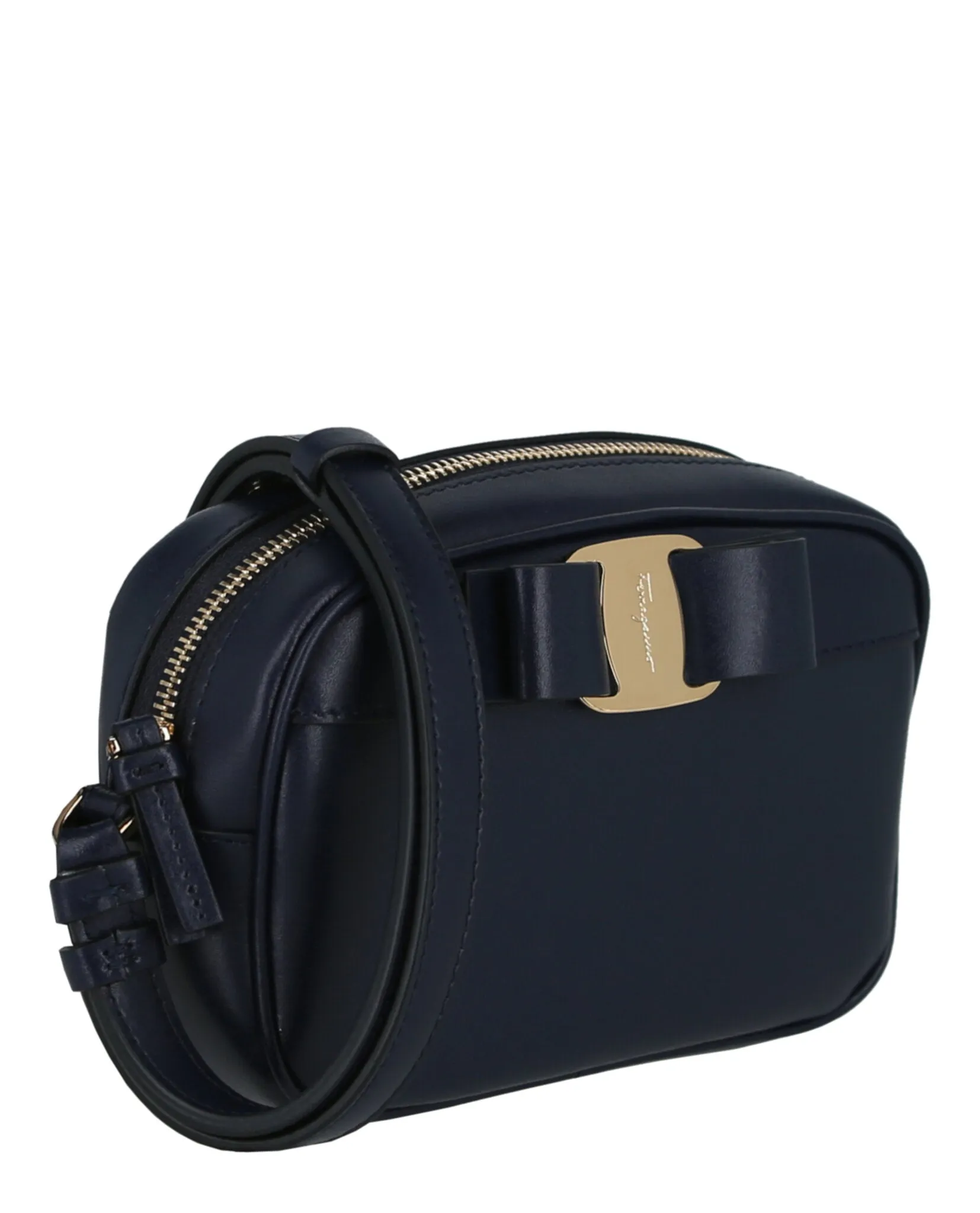 Ferragamo Vara Bow Leather Crossbody Bag