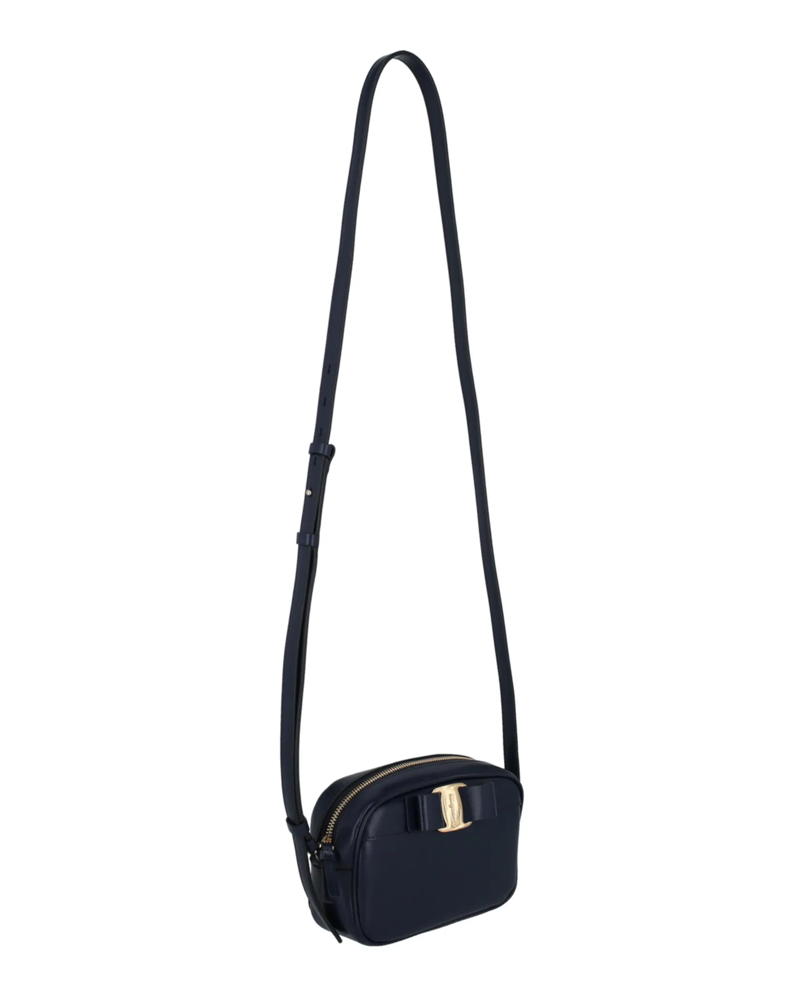 Ferragamo Vara Bow Leather Crossbody Bag