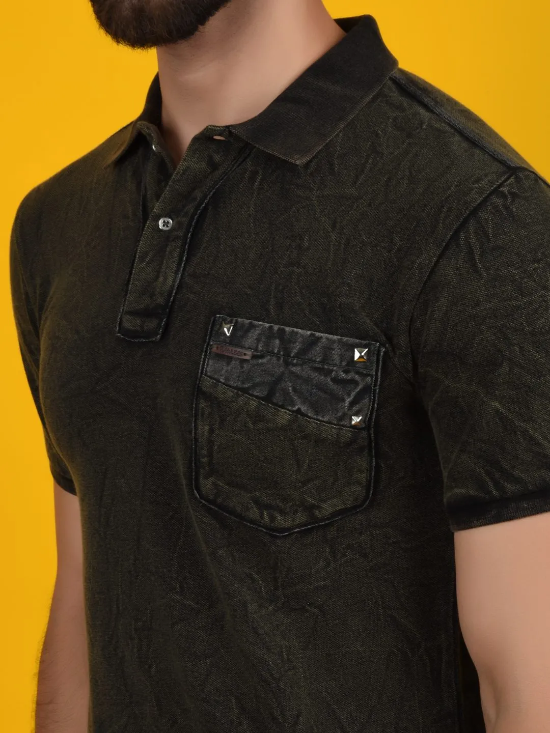Flawless Forest Green Men Polo T-Shirt | FORESTNIGHT