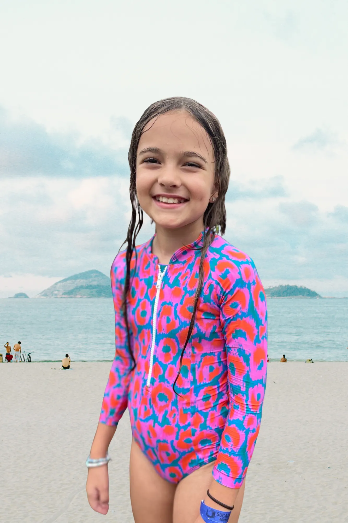 Girls Baja Long Sleeve Rash Vest - Noumea