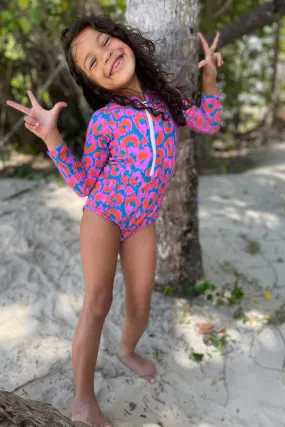 Girls Baja Long Sleeve Rash Vest - Noumea