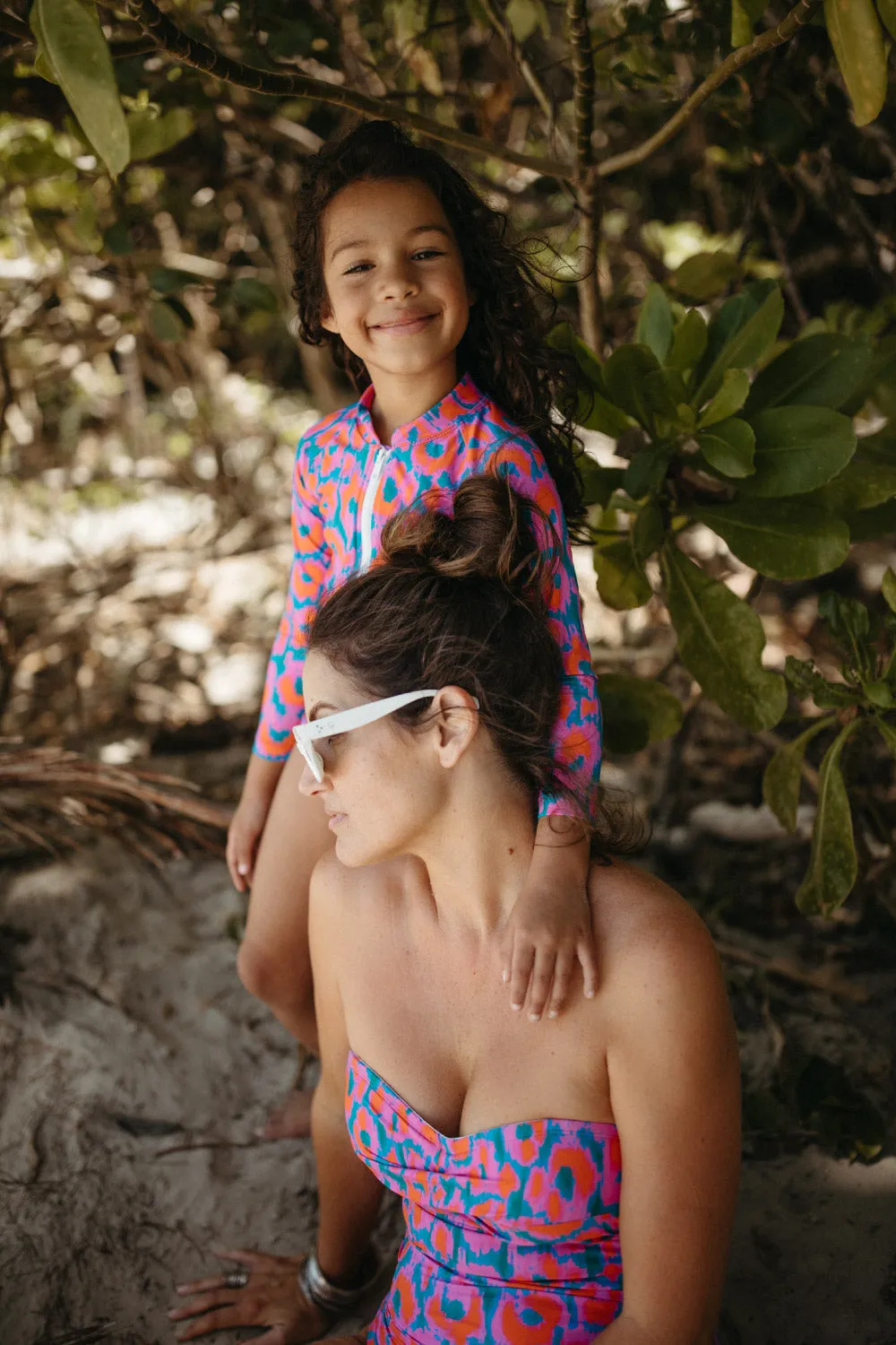 Girls Baja Long Sleeve Rash Vest - Noumea