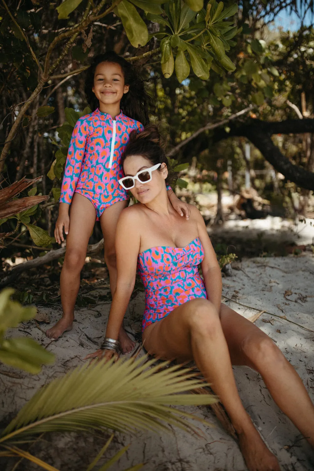 Girls Baja Long Sleeve Rash Vest - Noumea