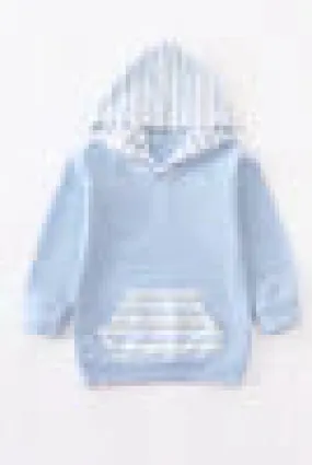 HONEYDEW Blue Stripped Hoodie Size 4