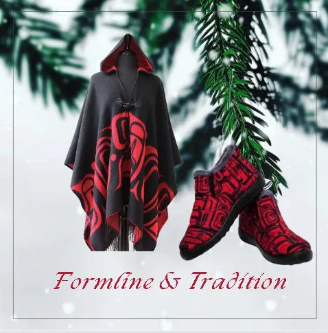 Hooded Fashion Wrap - Formline