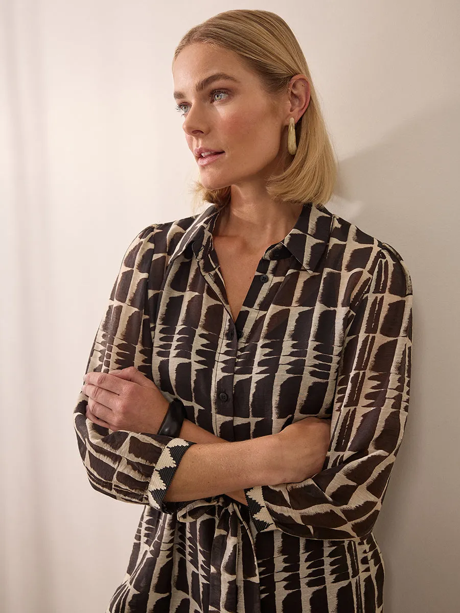 Ikat Shirt Dress