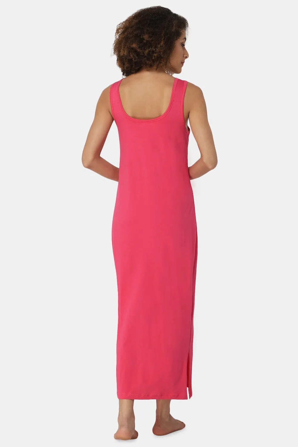 Intimacy Sleeveless Full-Length Night Slip | Ultra-Soft Cotton Comfort for All Seasons
