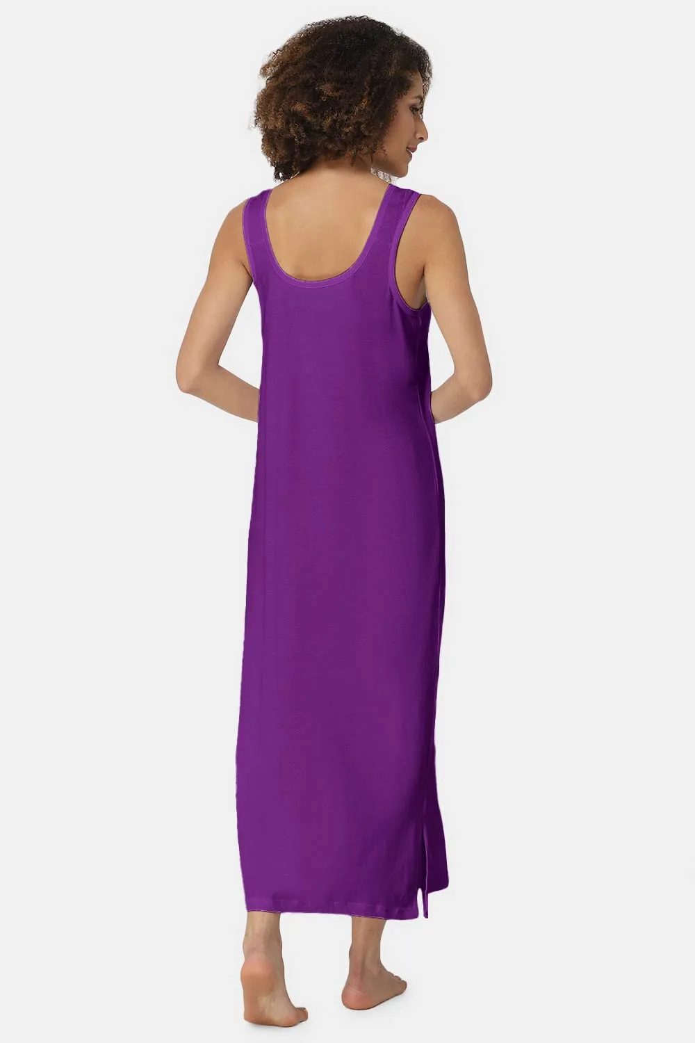 Intimacy Sleeveless Full-Length Night Slip | Ultra-Soft Cotton Comfort for All Seasons