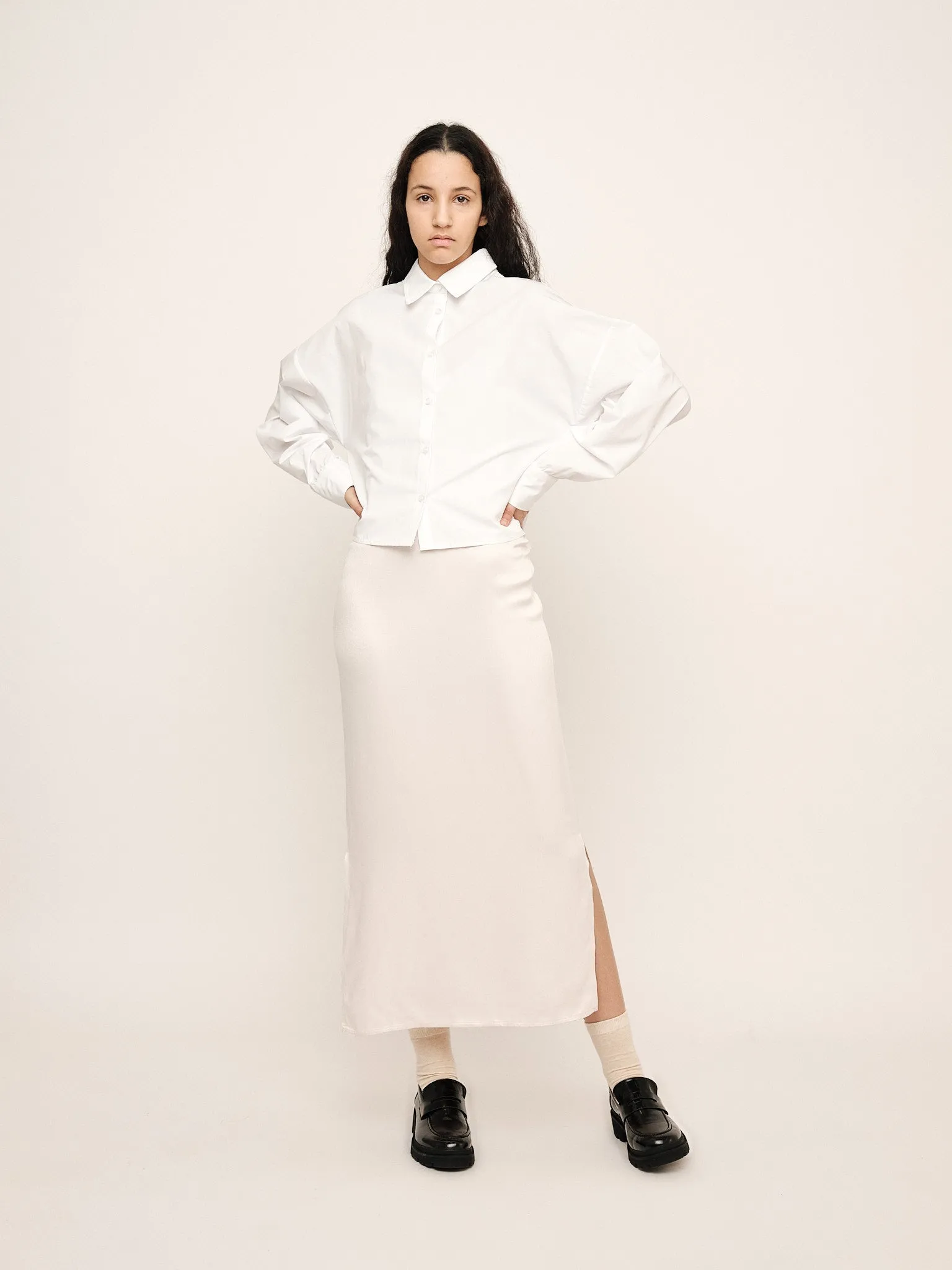 Jamie Oversized Shirt - Optical White