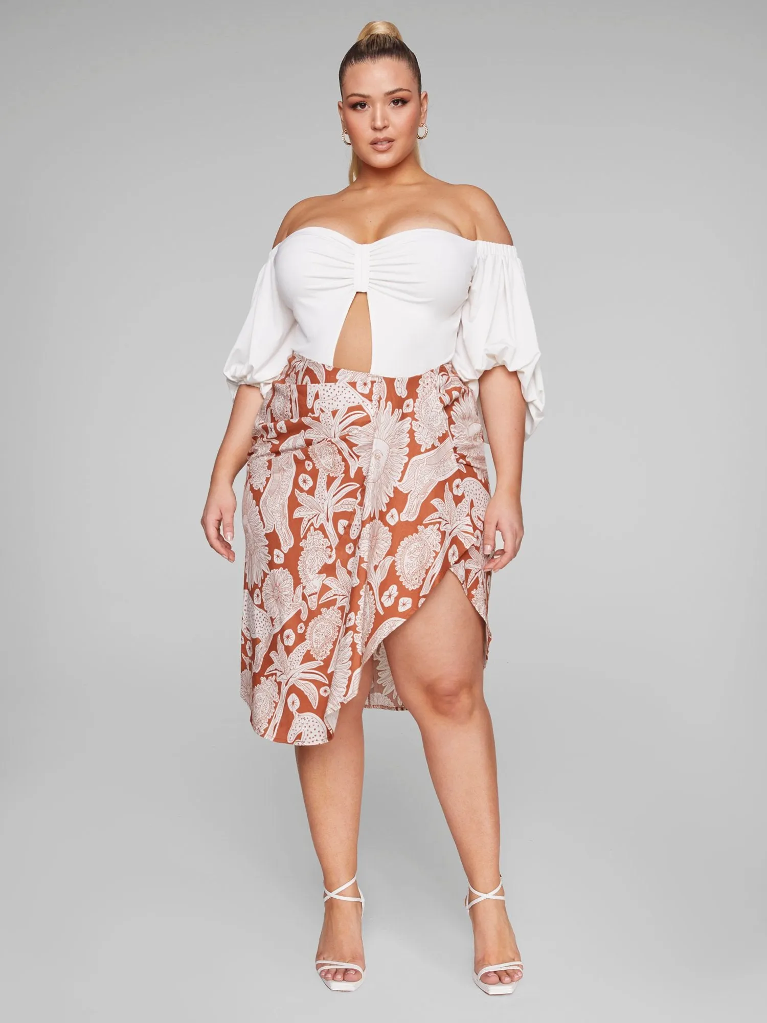 Jolie Off-The-Shoulder Cutout Bodysuit