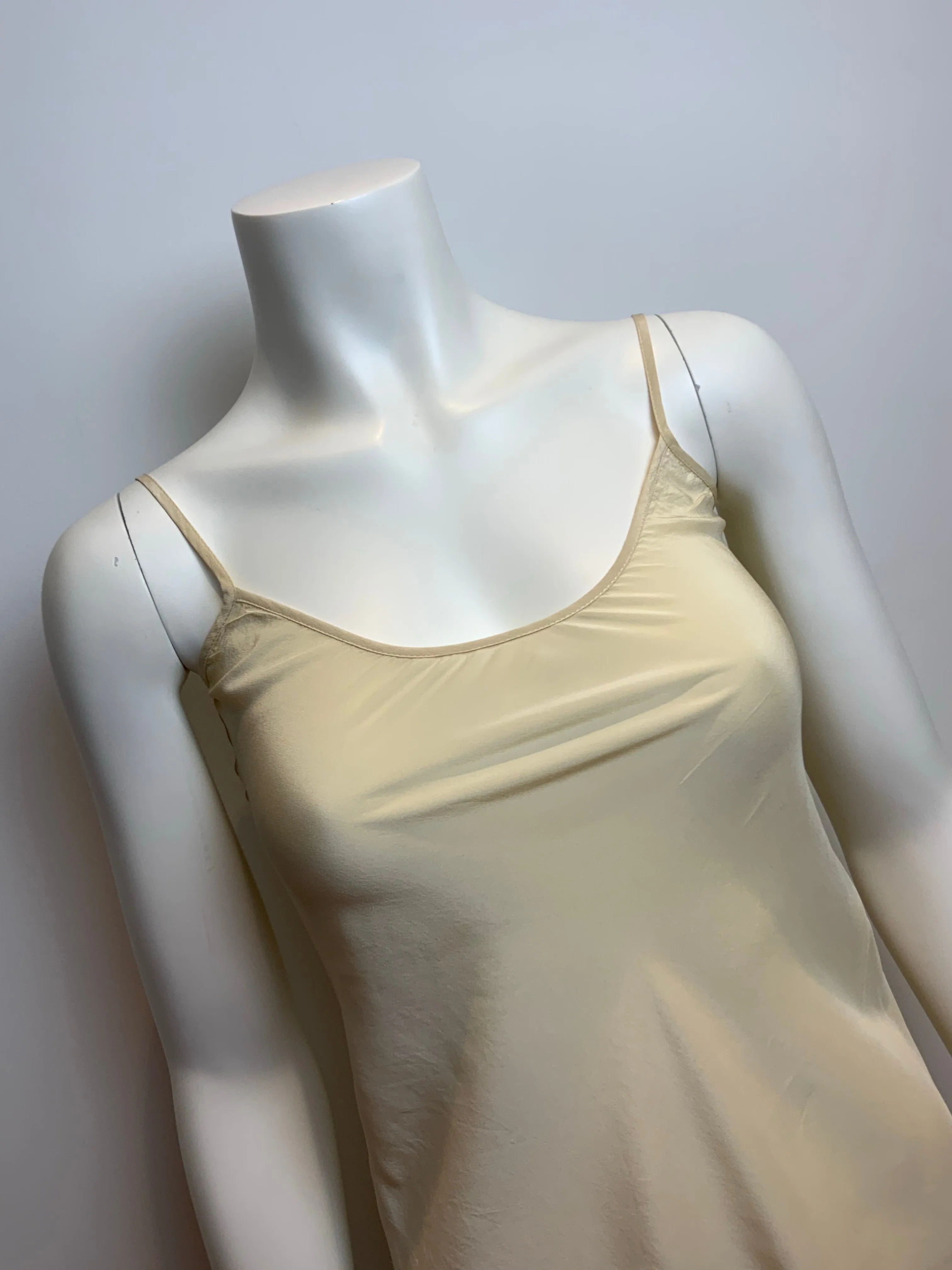 Jovovich Hawk Silk Ecru Slip Mini Dress Size US 0 XXS ladies