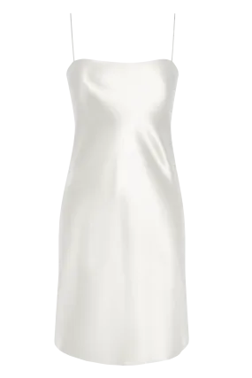 Jovovich Hawk Silk Ecru Slip Mini Dress Size US 0 XXS ladies