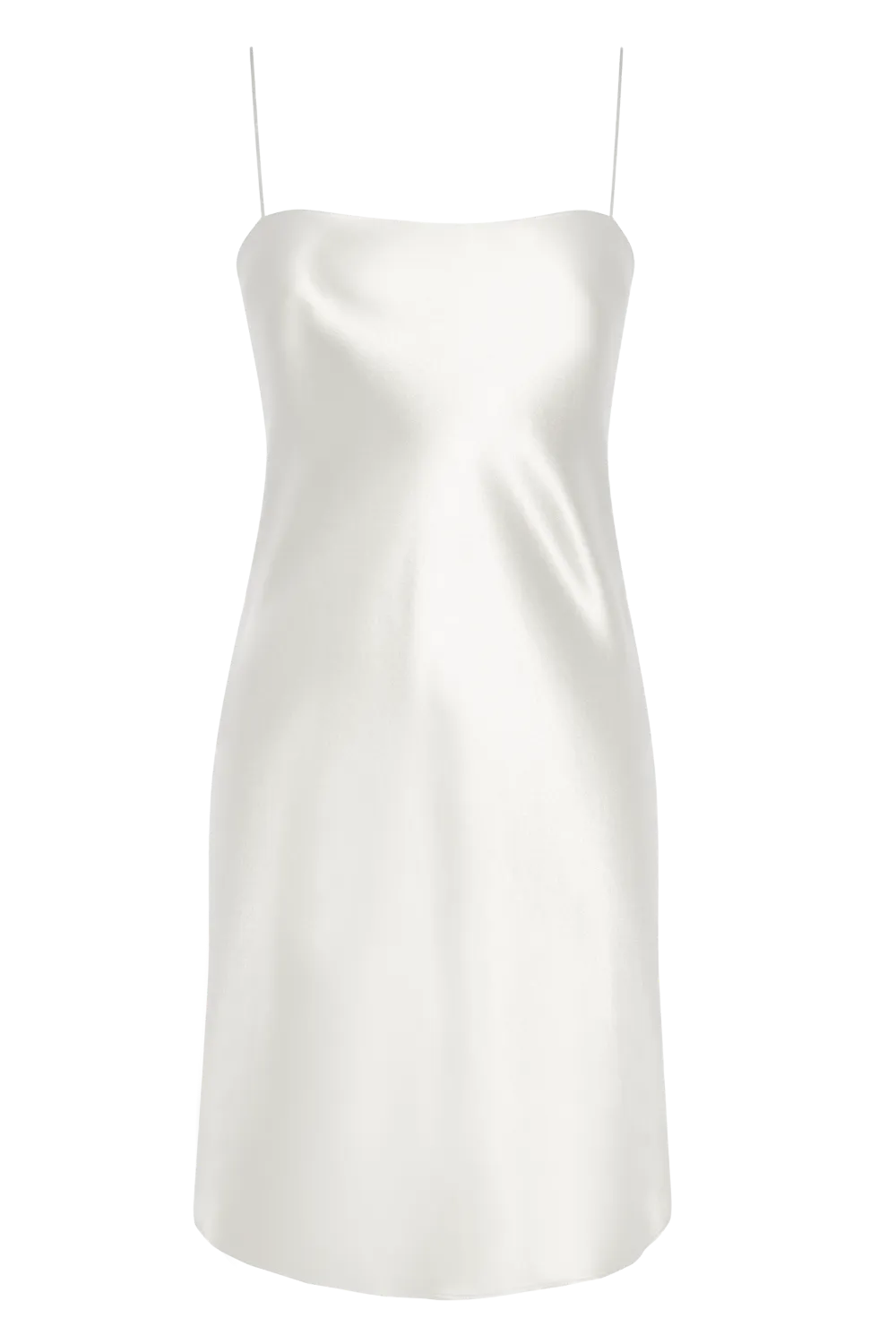 Jovovich Hawk Silk Ecru Slip Mini Dress Size US 0 XXS ladies