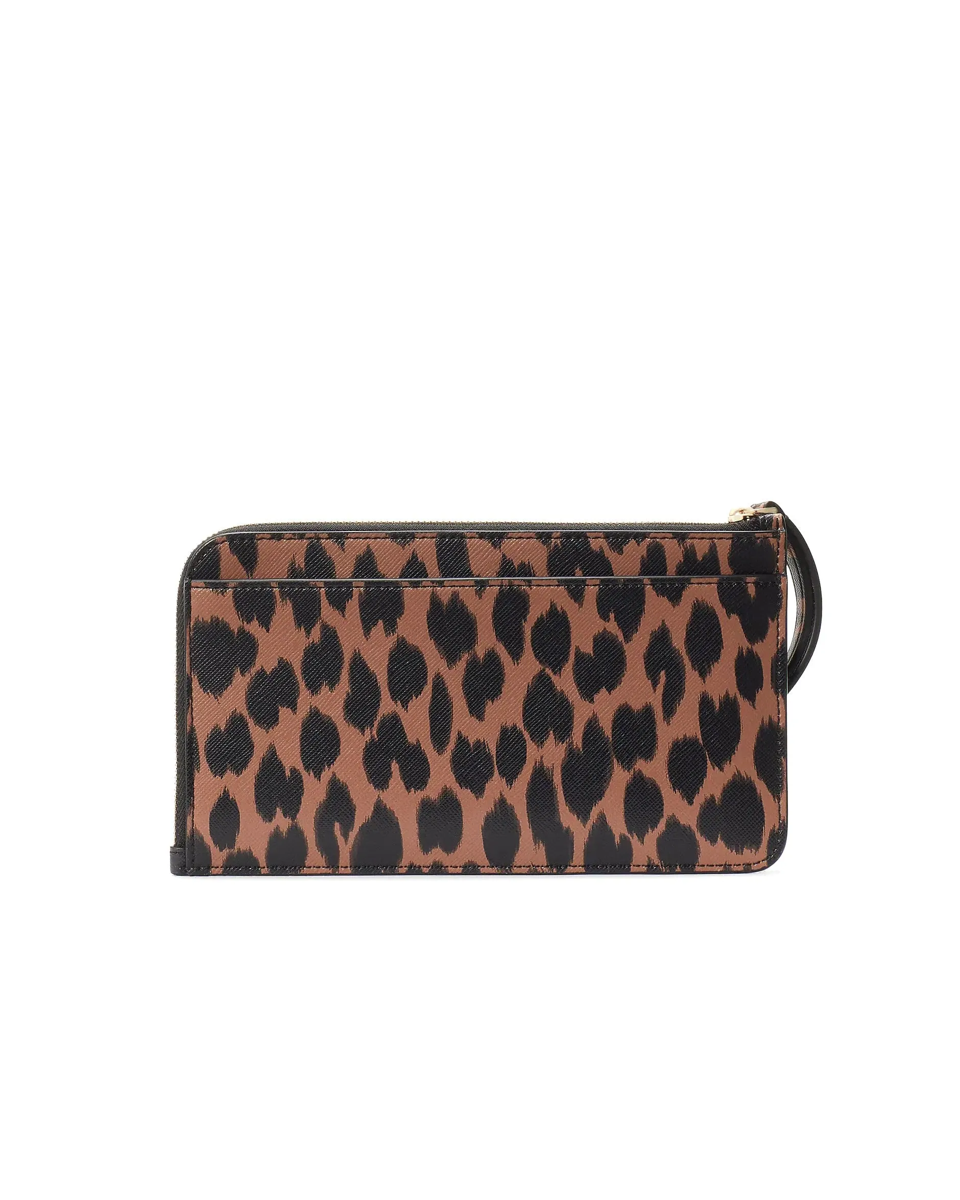Kate Spade Lucy Spotted Animal Print Medium L-Zip Wristlet