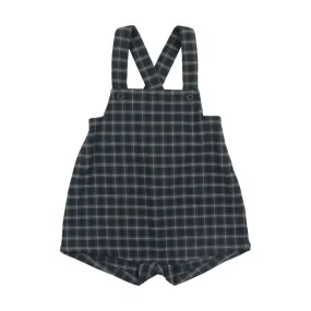 Kin And Kin Navy Plaid Overall