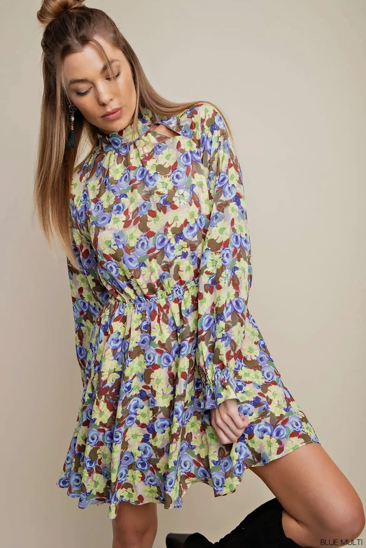 Kori Peekaboo Floral Dress