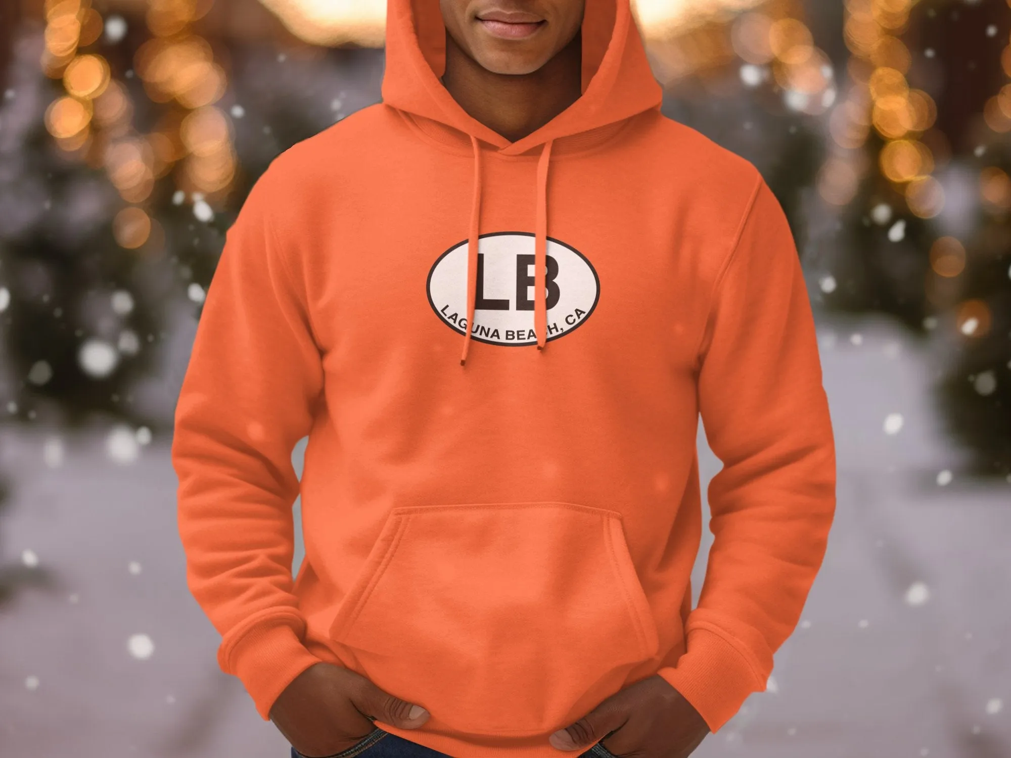 Laguna Beach Mens Hoodie - Coastal Gear for Ocean Lovers