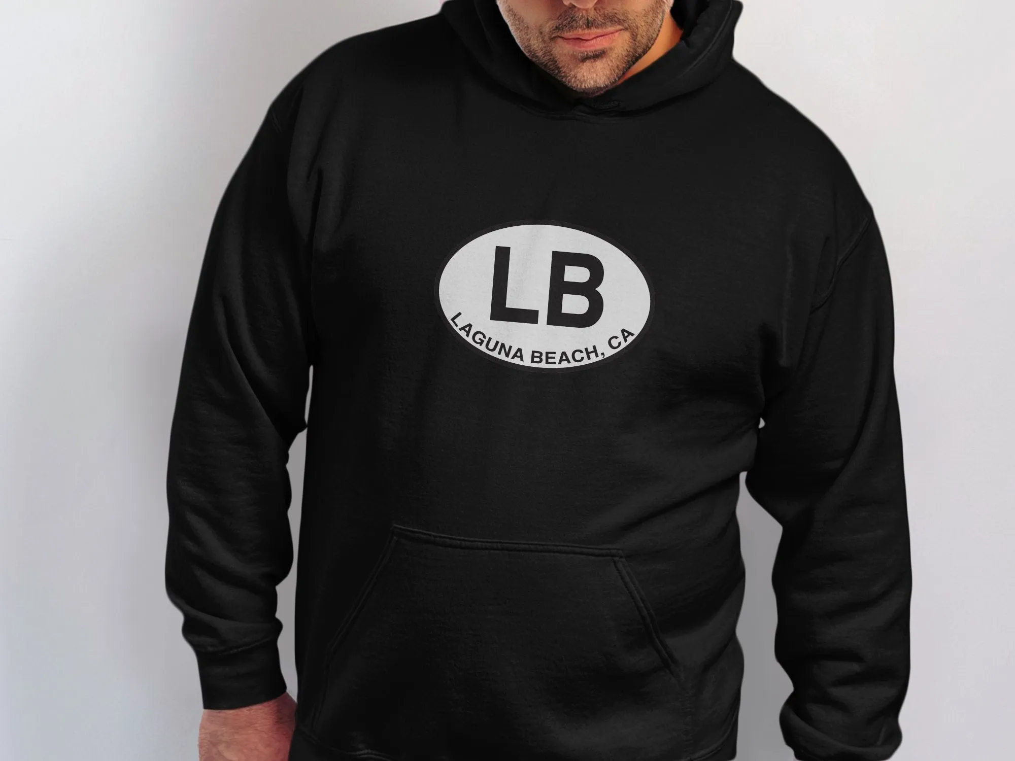 Laguna Beach Mens Hoodie - Coastal Gear for Ocean Lovers