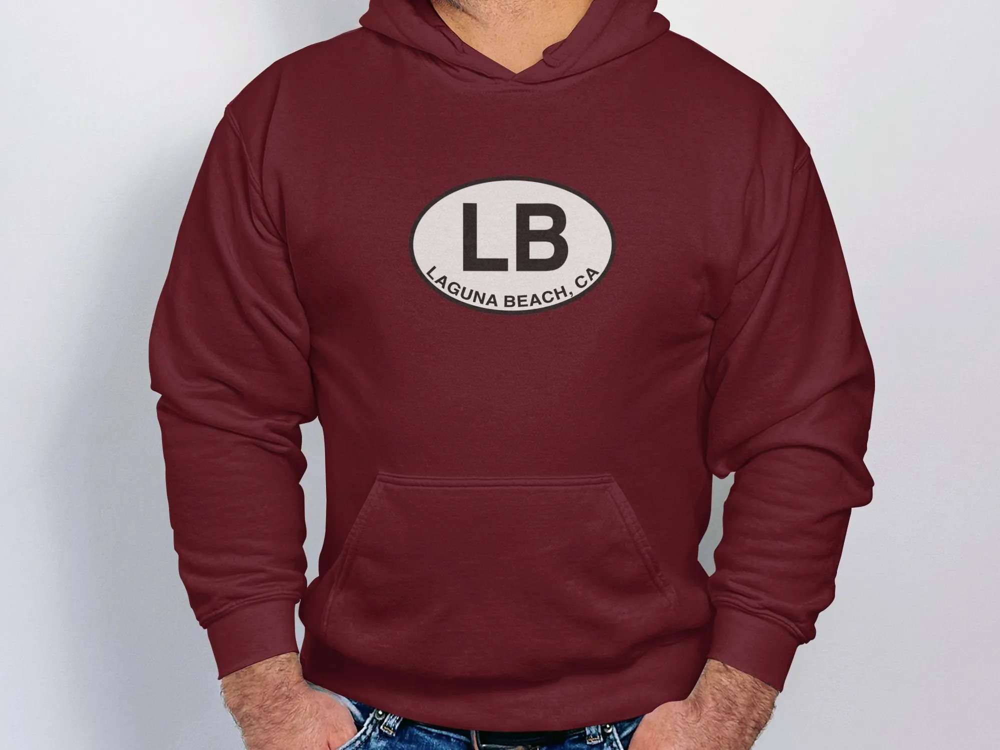 Laguna Beach Mens Hoodie - Coastal Gear for Ocean Lovers