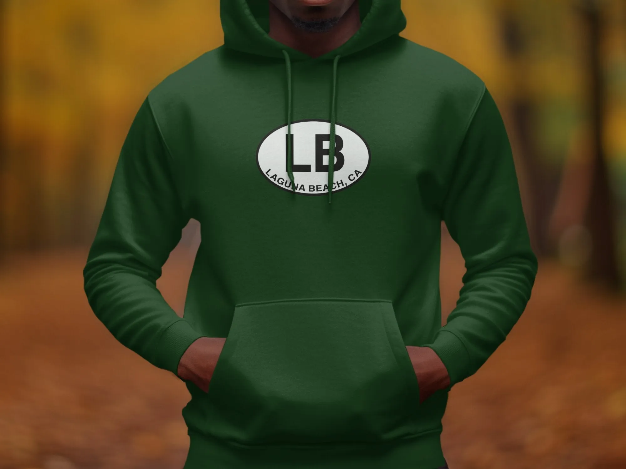 Laguna Beach Mens Hoodie - Coastal Gear for Ocean Lovers