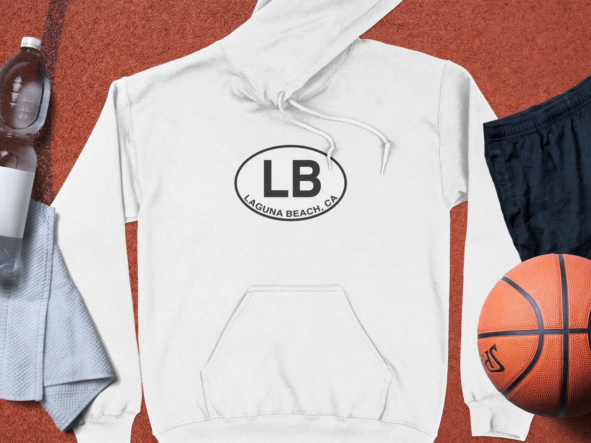 Laguna Beach Mens Hoodie - Coastal Gear for Ocean Lovers