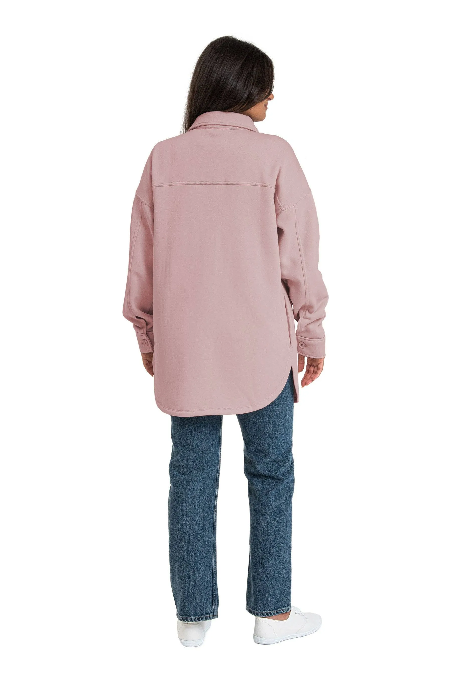 Lazypants - Shacket in pale mauve