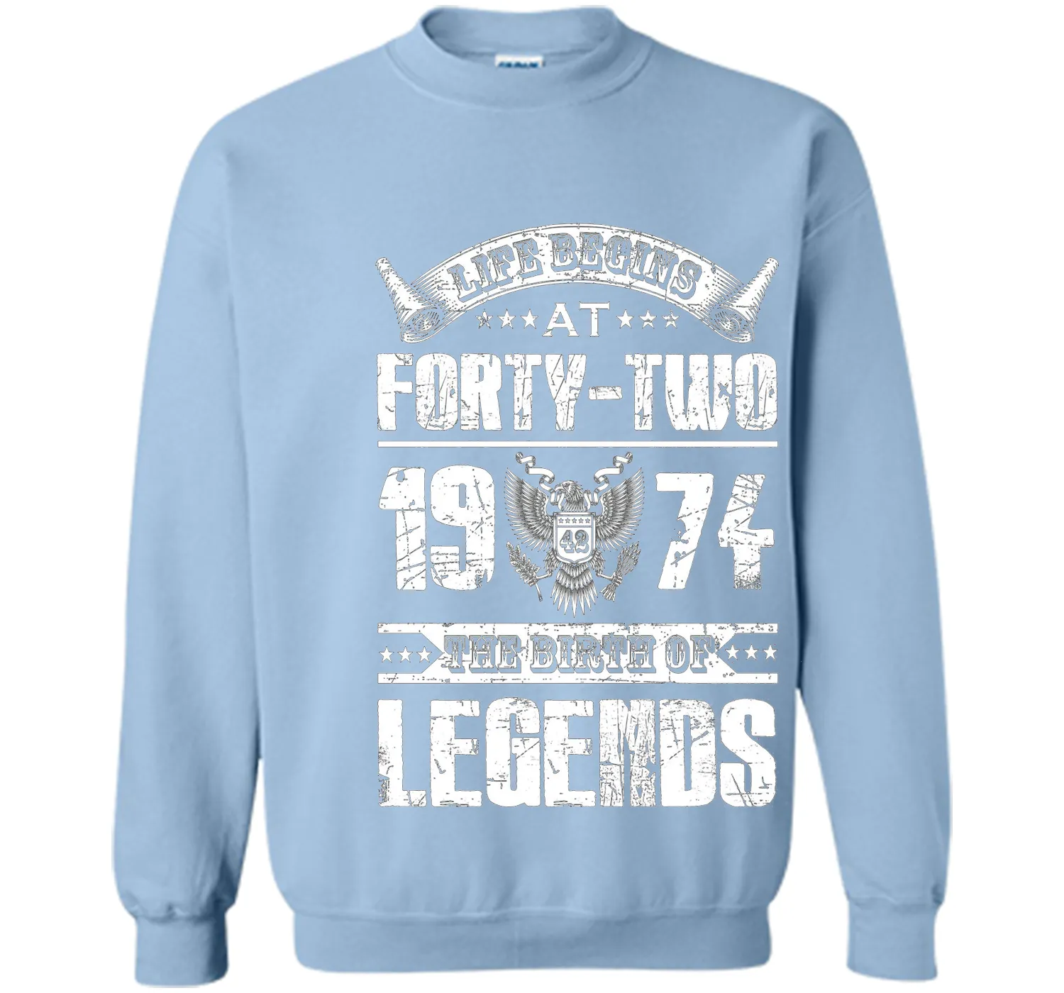 Life begins at 42, 1974 the birth of legends- 1974 T Shirt