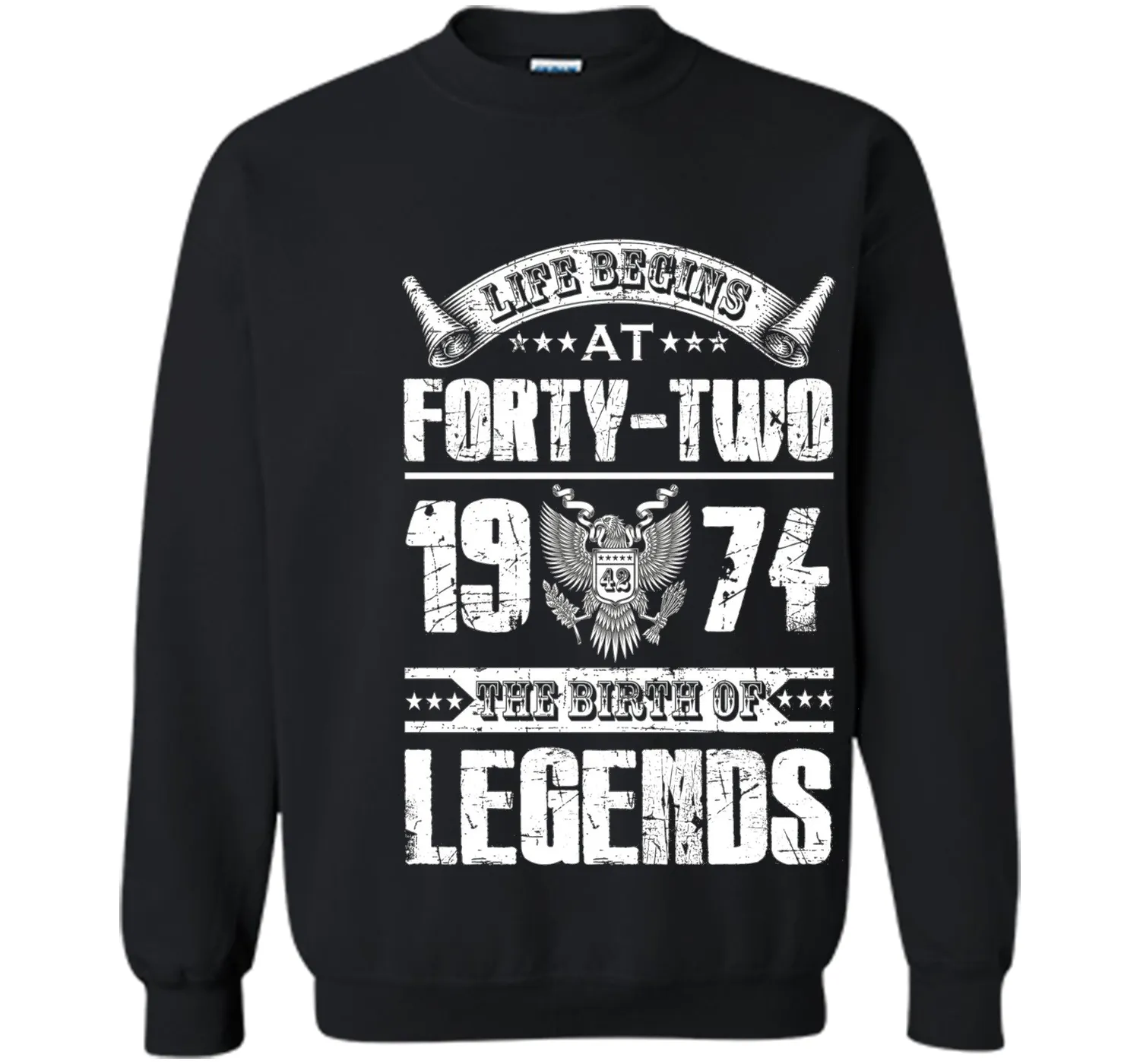 Life begins at 42, 1974 the birth of legends- 1974 T Shirt