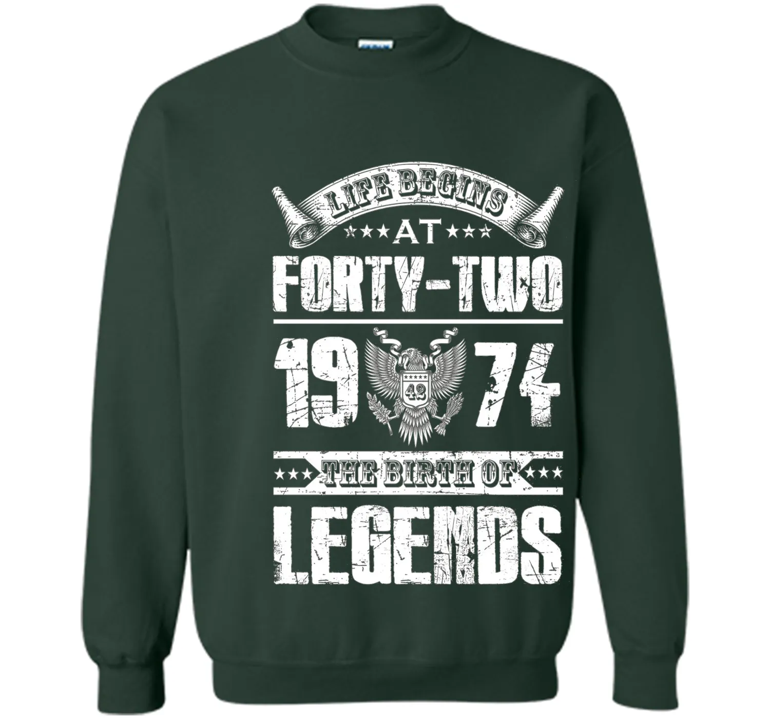 Life begins at 42, 1974 the birth of legends- 1974 T Shirt