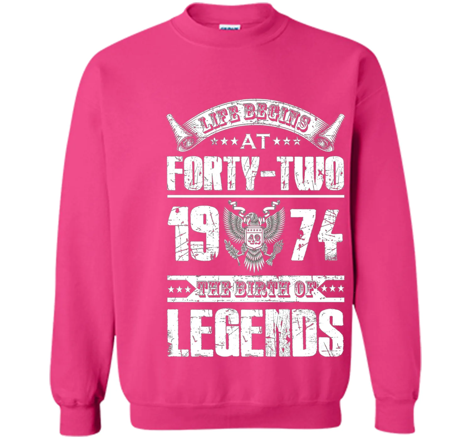 Life begins at 42, 1974 the birth of legends- 1974 T Shirt