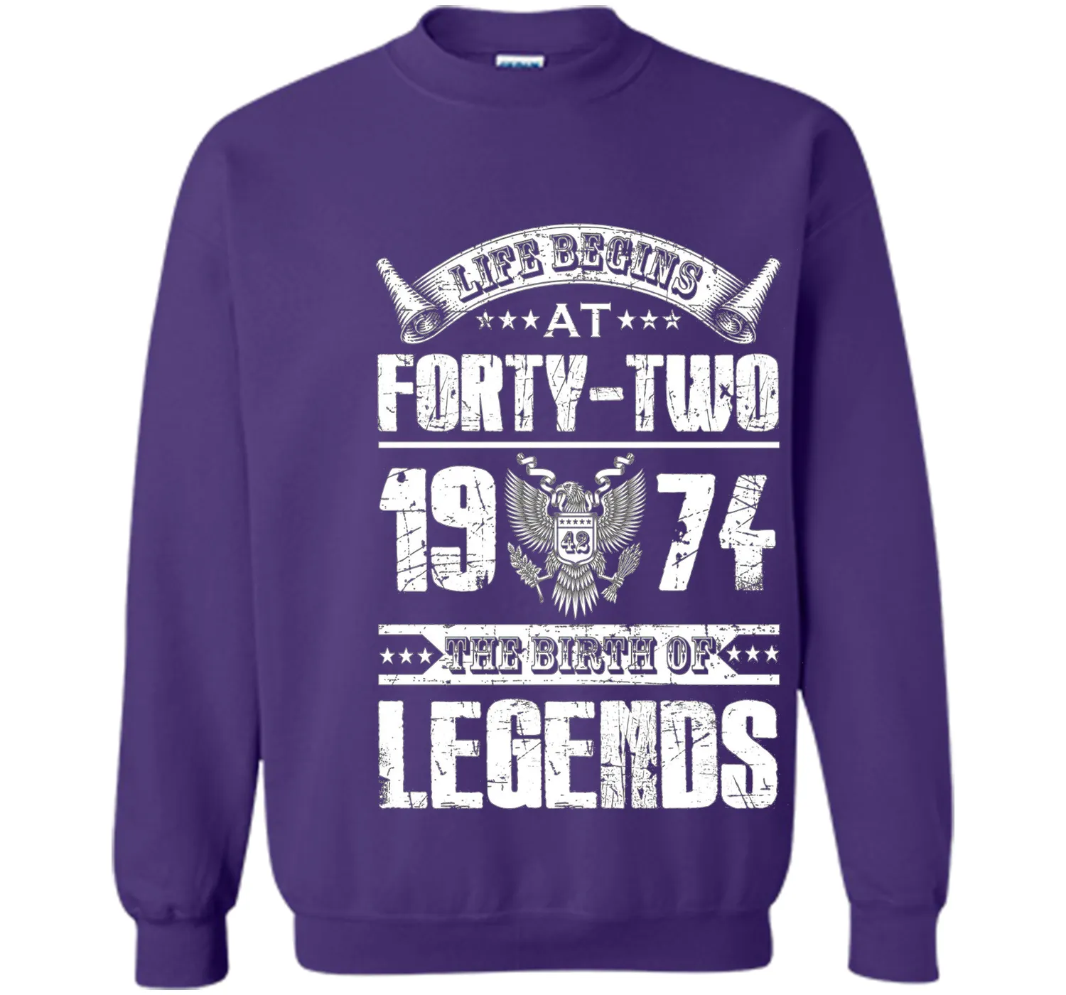 Life begins at 42, 1974 the birth of legends- 1974 T Shirt