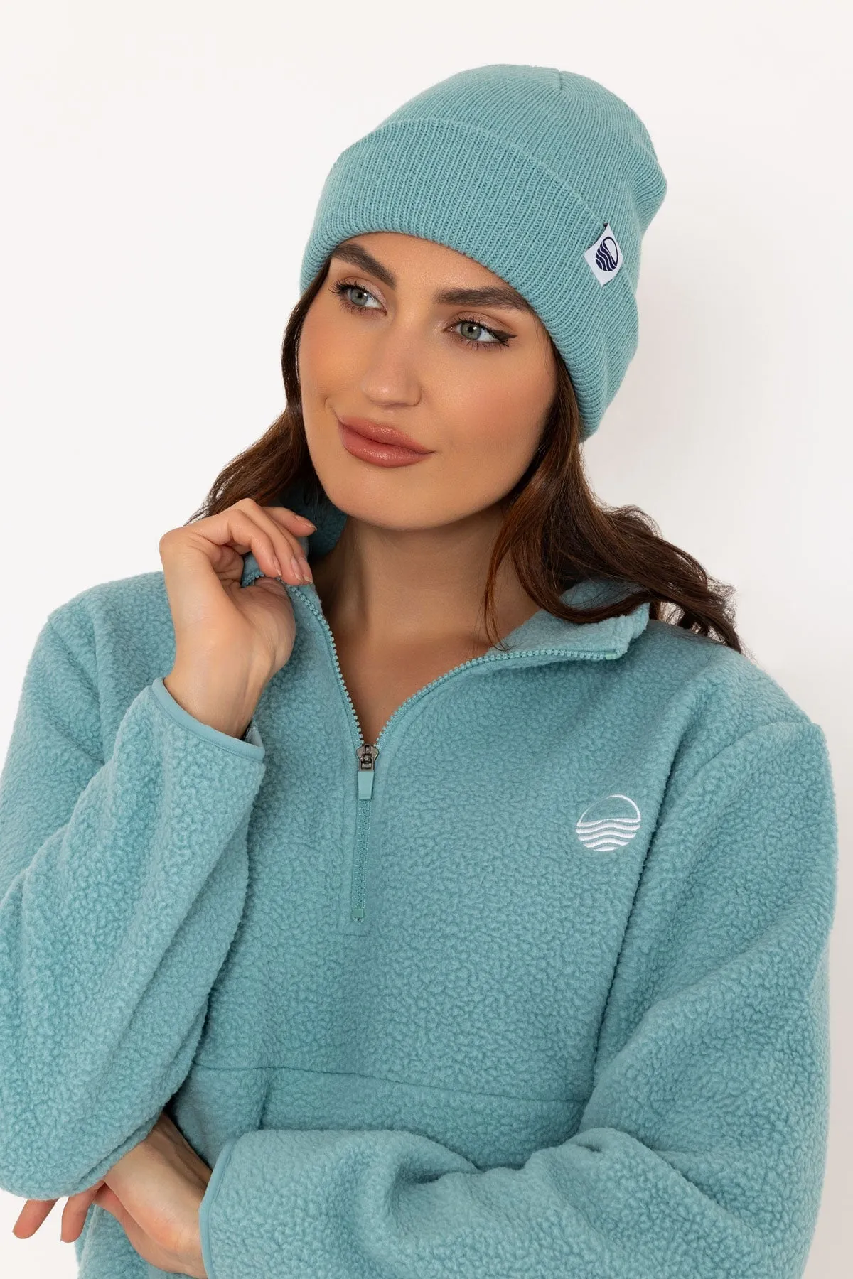 Light Blue Beanie Hat