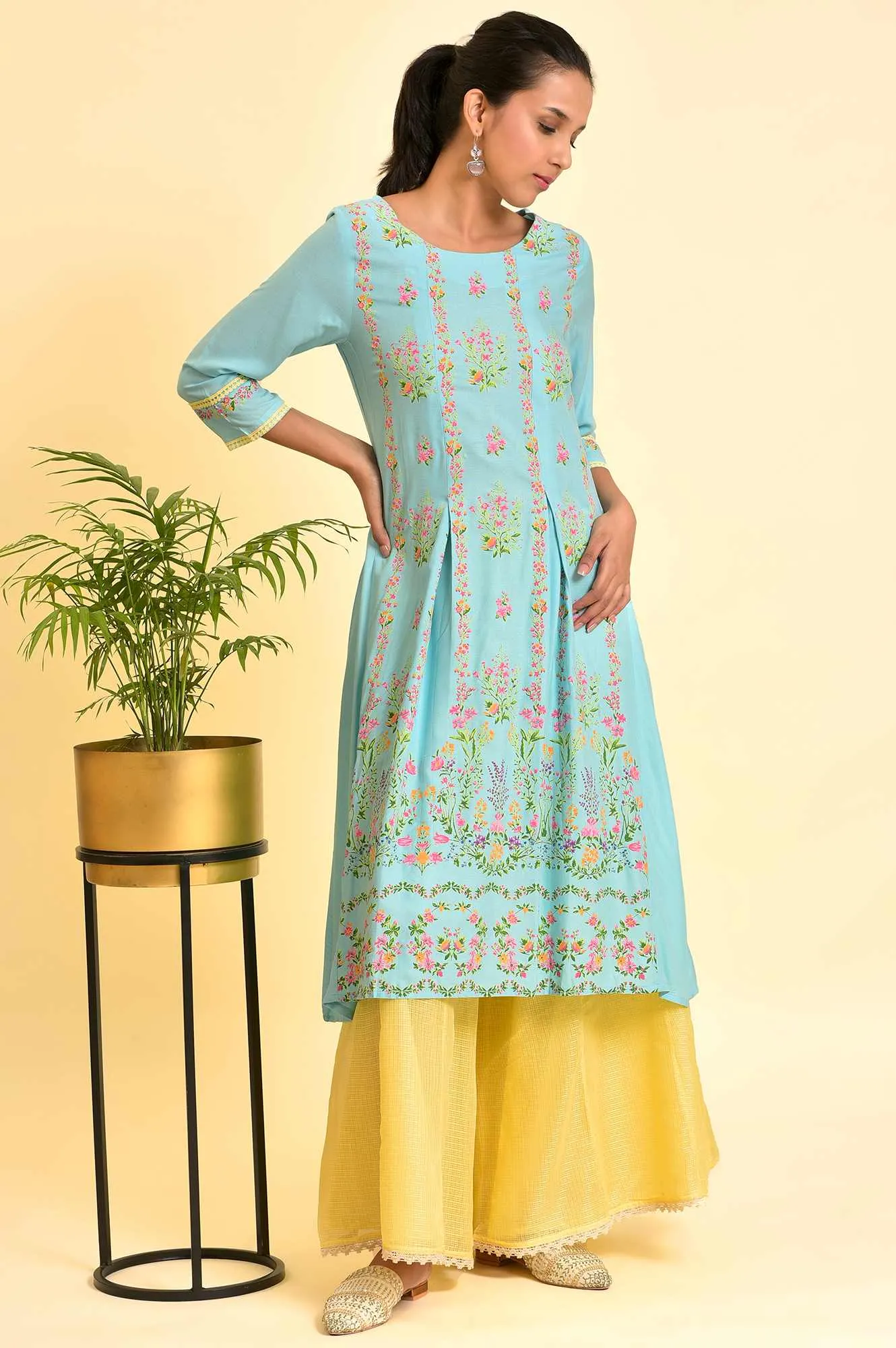 Light Yellow Kota Culottes