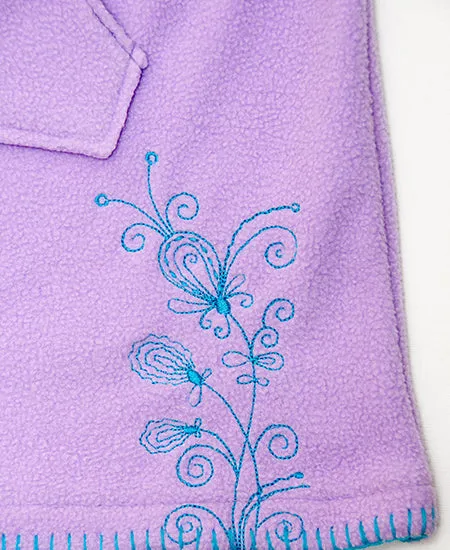Lilac Love heart Winter LOVE Dress
