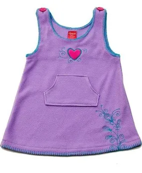 Lilac Love heart Winter LOVE Dress