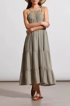 Lined Sleeveless Dress with Adjustable Straps